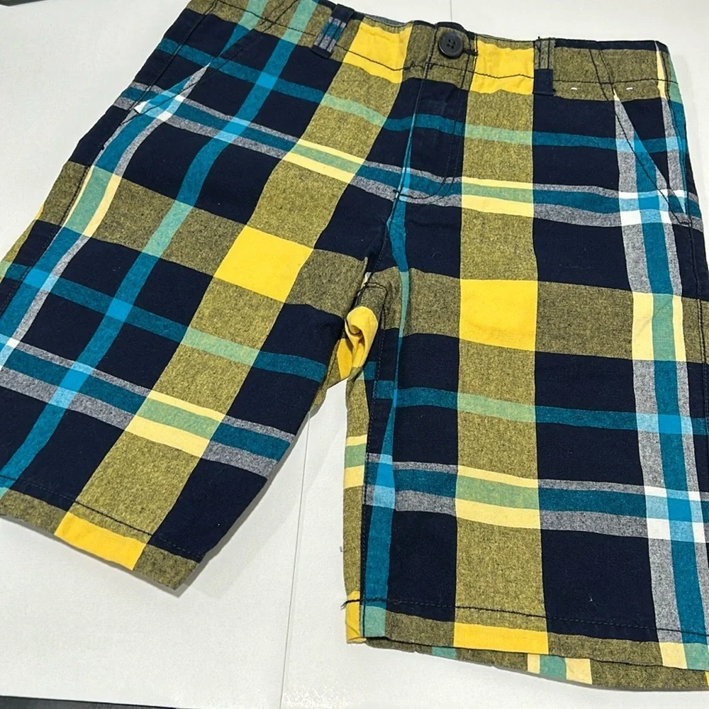 Gymboree blue shorts size 10 GUC adjustable waist prep fit